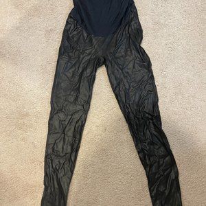 Spanx Faux Leather Maternity Leggings - XL